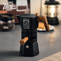 Bincoo Mocha Moka Coffee Pot Double Valve Espresso Maker Italian Coffee Professional Home Barista Accessories Coffee Tools 120ml