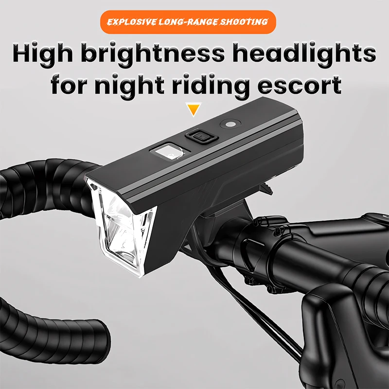 

Bicycle Front Light 4000 Lumen Bike Flashlight 2000mAh Rechargeable Bike Safety Lamp Automatic Sensor Cycling Highlight