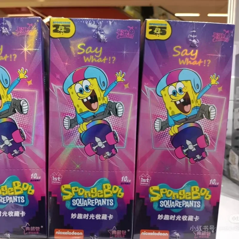 Kayou Anime genuino Bob Esponja Squarepants Patrick Star colección de tarjetas tarjetas comerciales dibujos animados divertido Bikini playa colección tarjetas
