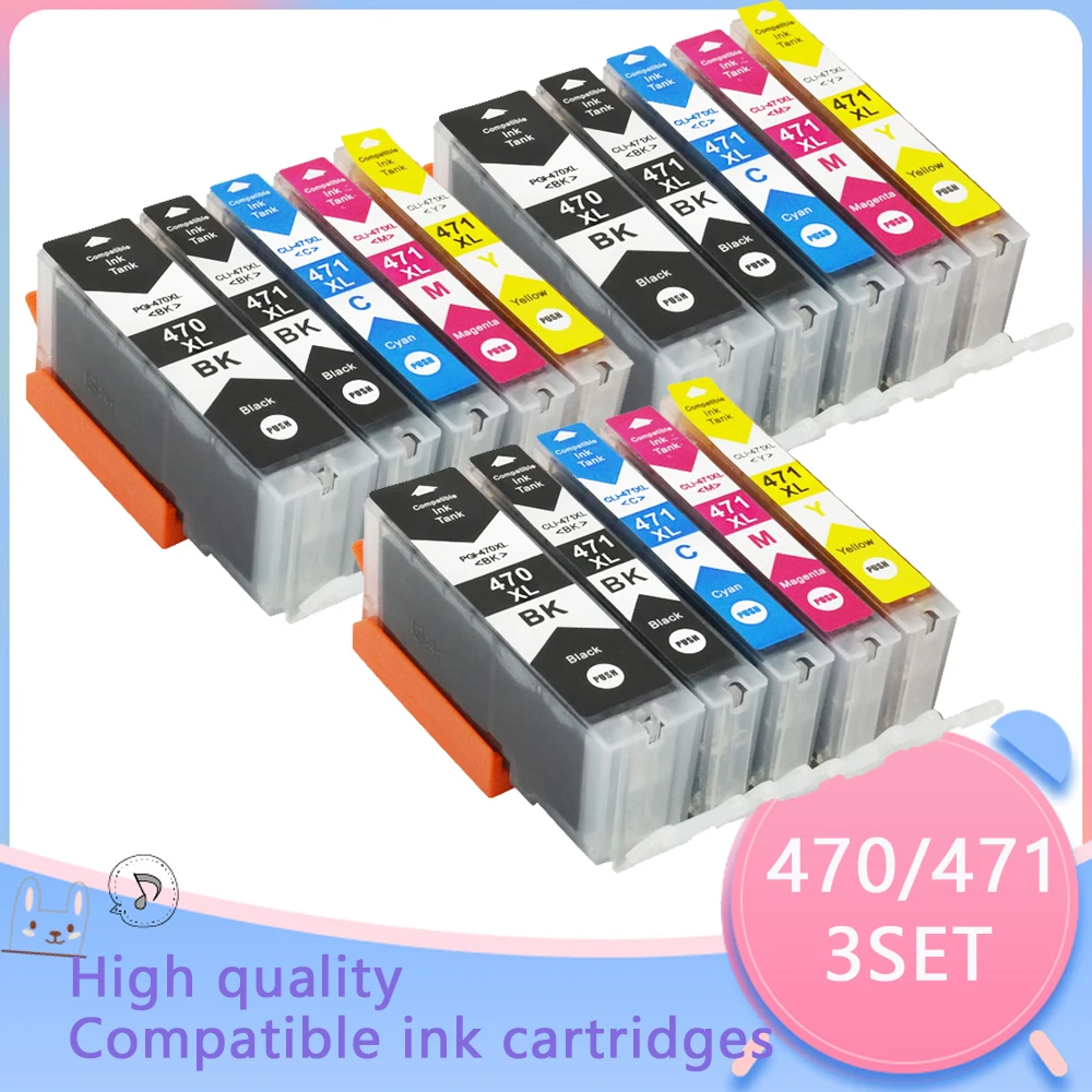 PGI470 PGI-470 BK 470 C LI 471 compatible ink cartridge for canon PIXMA MG5740 MG8640 TS5040 TS6040 TS 5040 TS6040 MG 5740