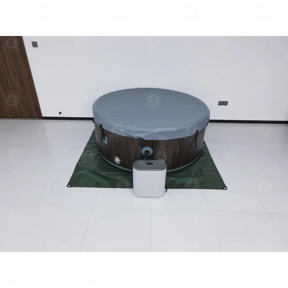 STLF تصميم محمول للاستخدام الداخلي والخارجي في الفناء الخلفي حوض استحمام قابل للنفخ PVC للأطفال موفر سبا قابل للنفخ مع سخان