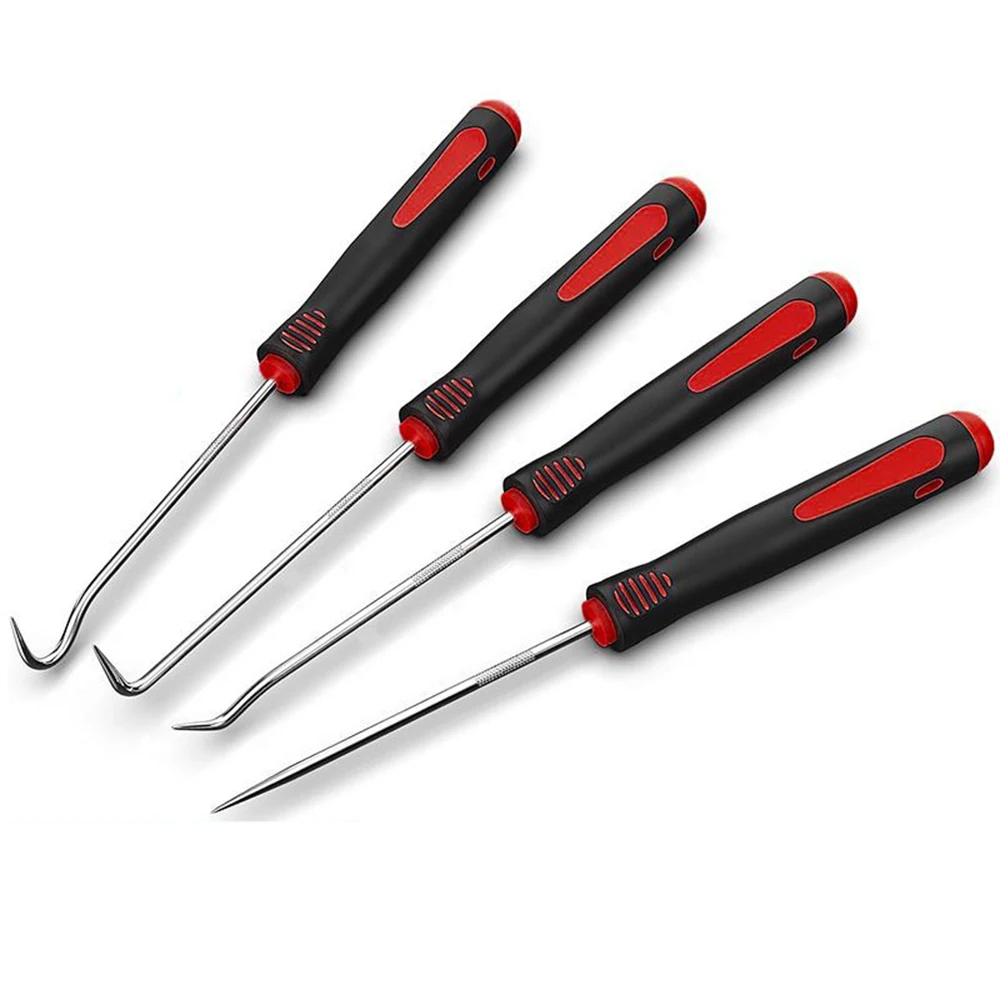 

4Pcs/set Car Oil Seal Screwdriver Long Pick Hook Gasket Puller Repair Tools Removing O-Ring Seal 165mm