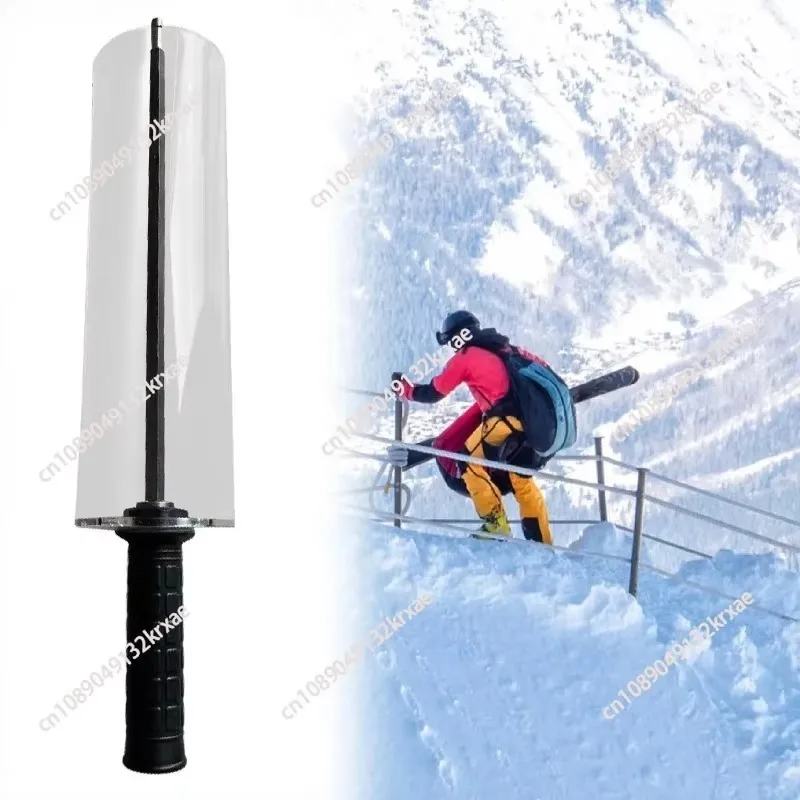 Ski Wax Brush Set, Ski Maintenance Tool Kit with Axle Handle & Handle Cover, Comfort Grip Outdoor Skiing Tuning Supplies