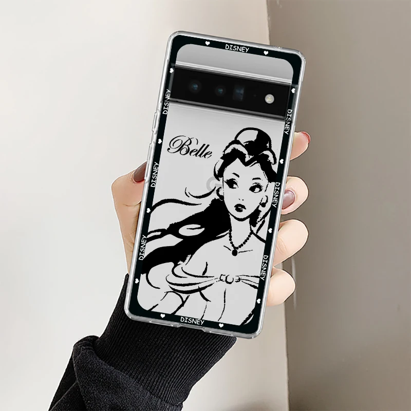 Disney Rapunzel Princess Shockproof Case For Google Pixel 8 7 6 Pro 7a 6a 5 5a 4 4a XL 5G Transparent Phone Cover