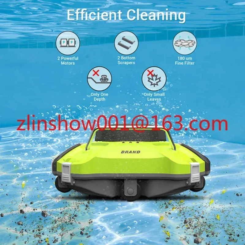 Latest Cordless Automatic Swimming Pool Cleaning Robotic Vacuum Inground Pool Vacuum Cleaner