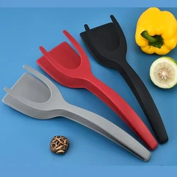 1/2pcs Shovel Clip Silicone Grip Flip Tongs Egg Steak Spatula Tongs Clamp Pancake Fried Turners Cooking Tool Kitchen Accessories