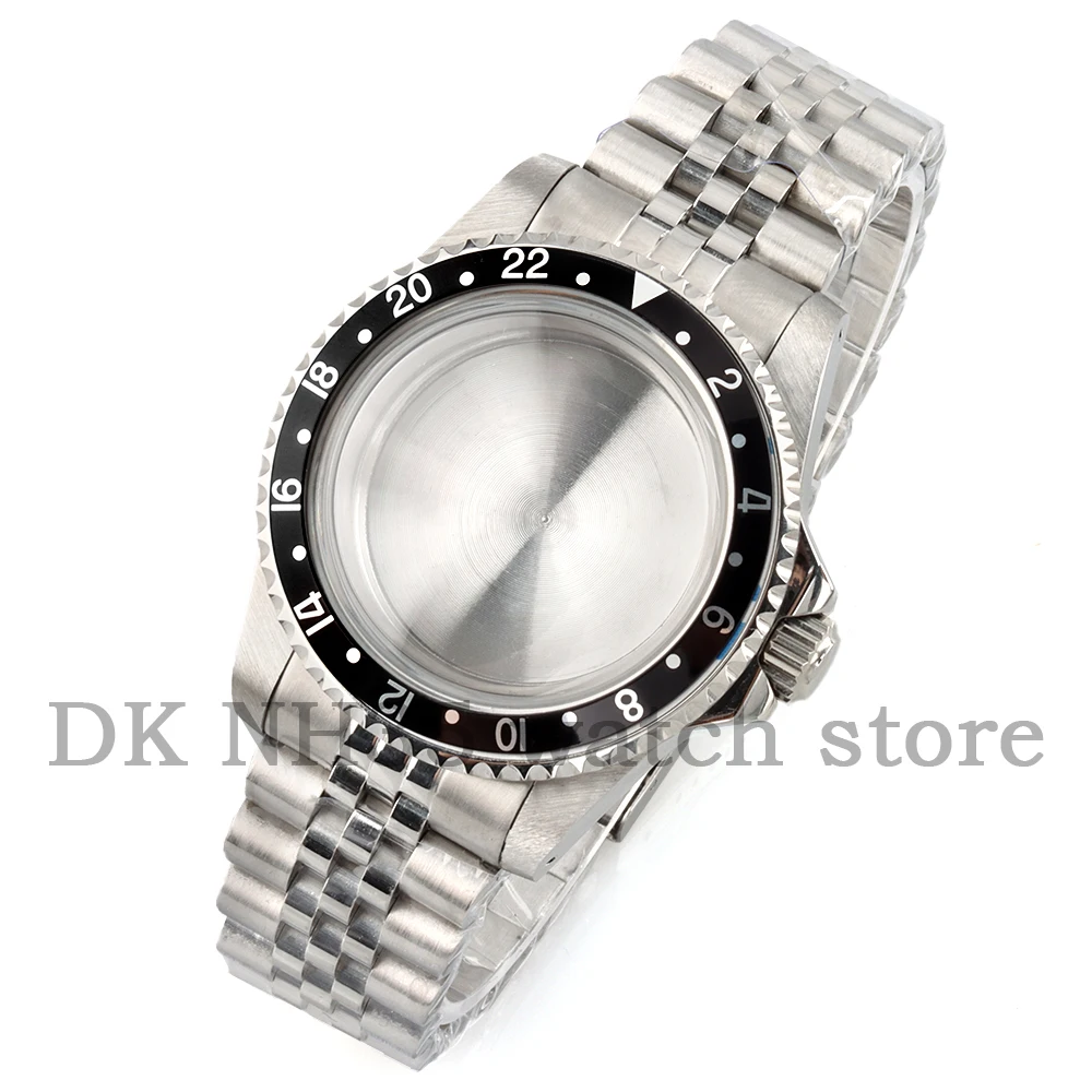 

Vintage 39.5mm Watch Case Round Sapphire glass For Submariner GMT NH35 NH36 Movement Stainless Steel Jubilee/Oyster Bracelet