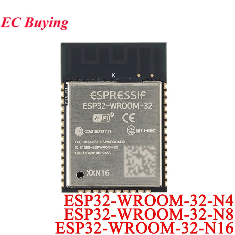 ESP32-WROOM-32 ESP-32 4MB 8MB 16MB 플래시 ESP32 듀얼 코어 WiFi Bluetooth 호환 무선 Wi-Fi 모듈 CPU MCU 보드 저전력