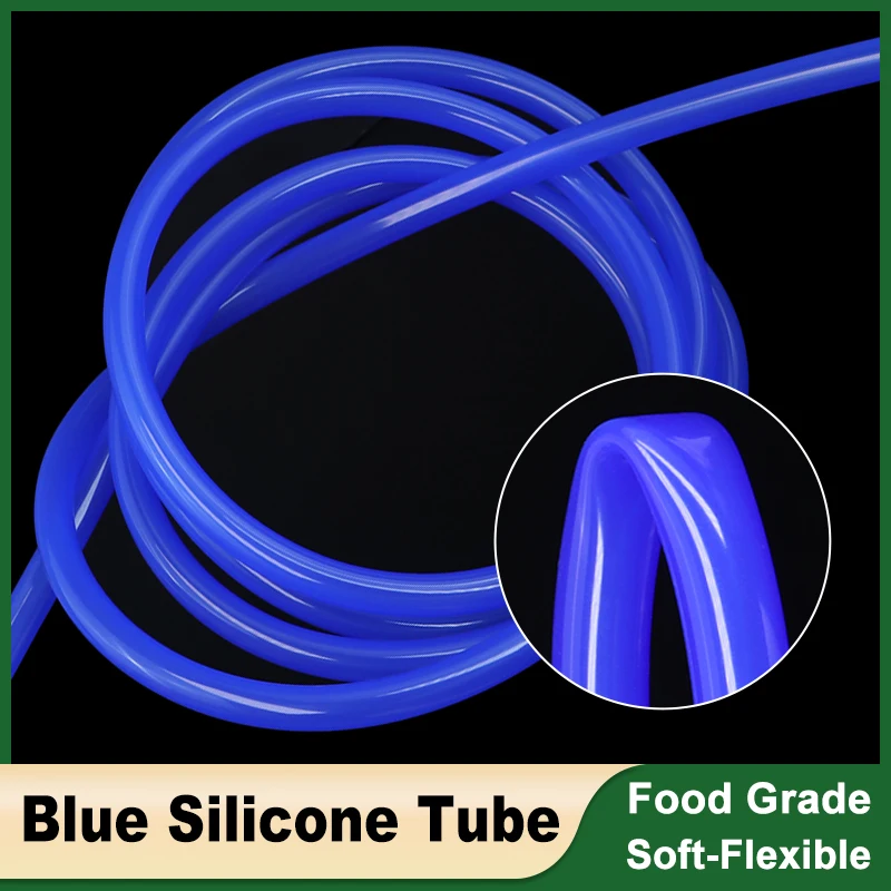 

1 - 10m Blue Silicone Tube Flexible Non-Toxic Soft High Temperature Resistant Drink Water Food Grade Hoses Diameter 0.5mm ~ 32mm