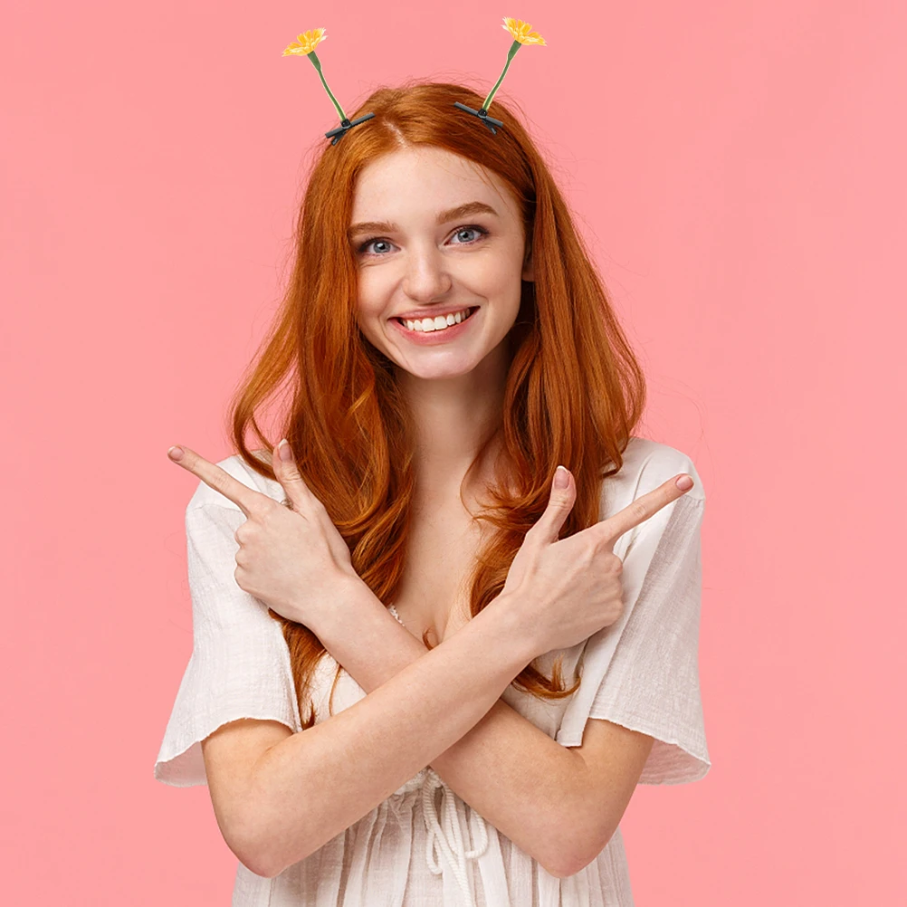 

30pcs Sunflower For Girls Flower Hairpin Cute Decorative Barrettes Party Accessories Cartoon Clips Flower Barrettes Hair Clips