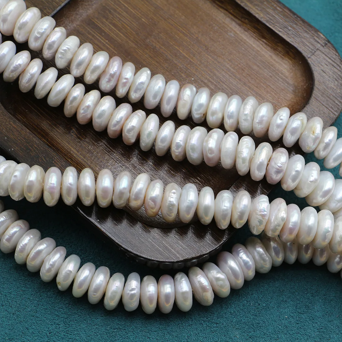 

Cultured Baroque Freshwater Pearl White Round Falt Shape 11-12mm Beads Sold Per Approx 37 Cm Strand For Women Men Jewelry Making