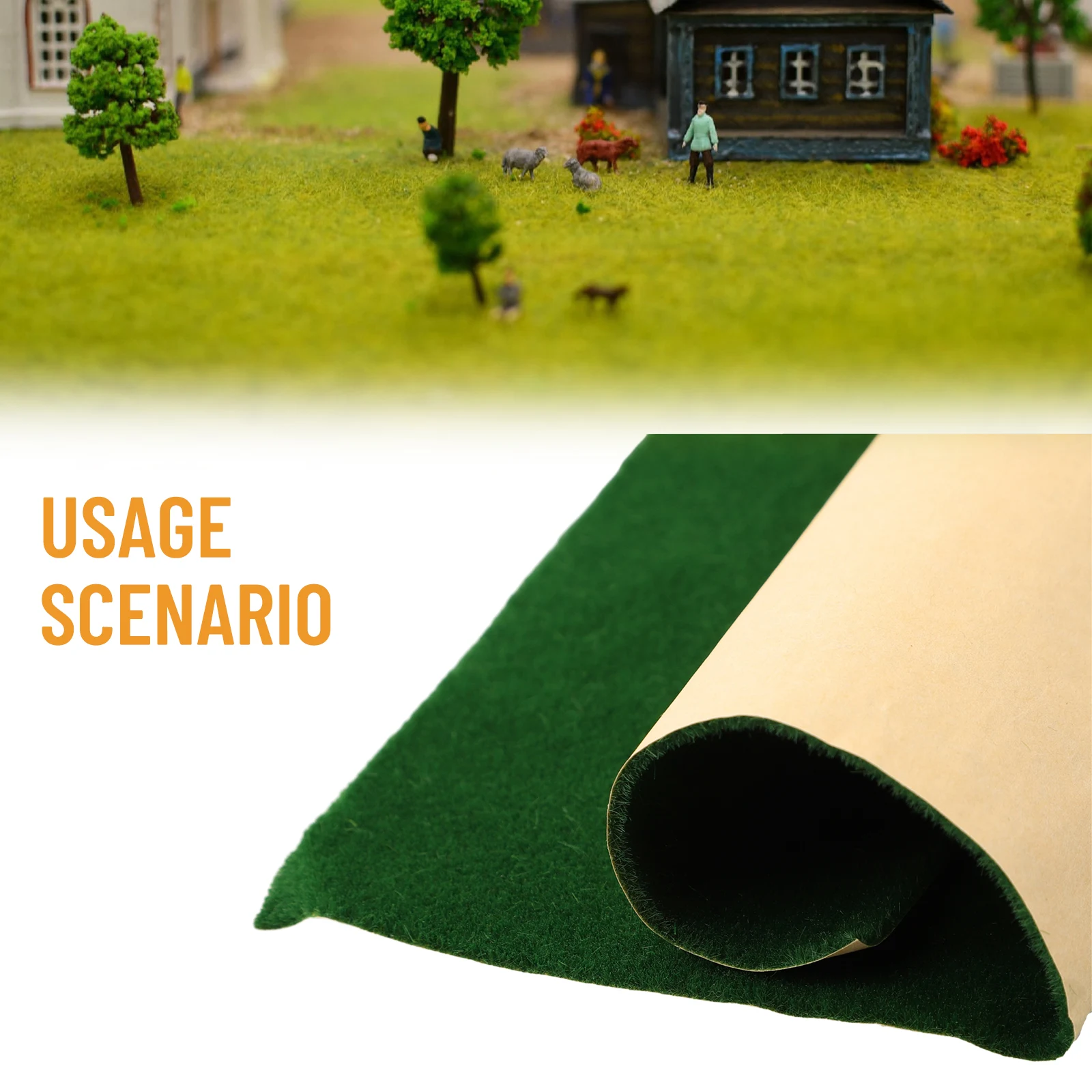 25*25cm Grass Mat Green Artificial Lawn Carpet Model Architectural Layout DIY Miniature Living Home Garden Decoration