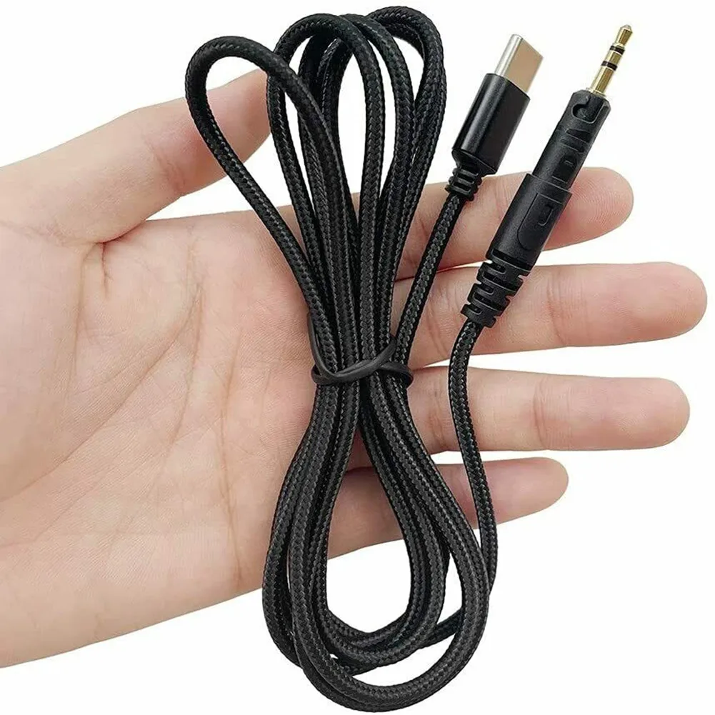 With/Without Volume Control Type-C/USB C to 2.5mm Jack Headphone Cable 1.5M Audio Cord For Audio-Technica M40X M50X M60X M70X