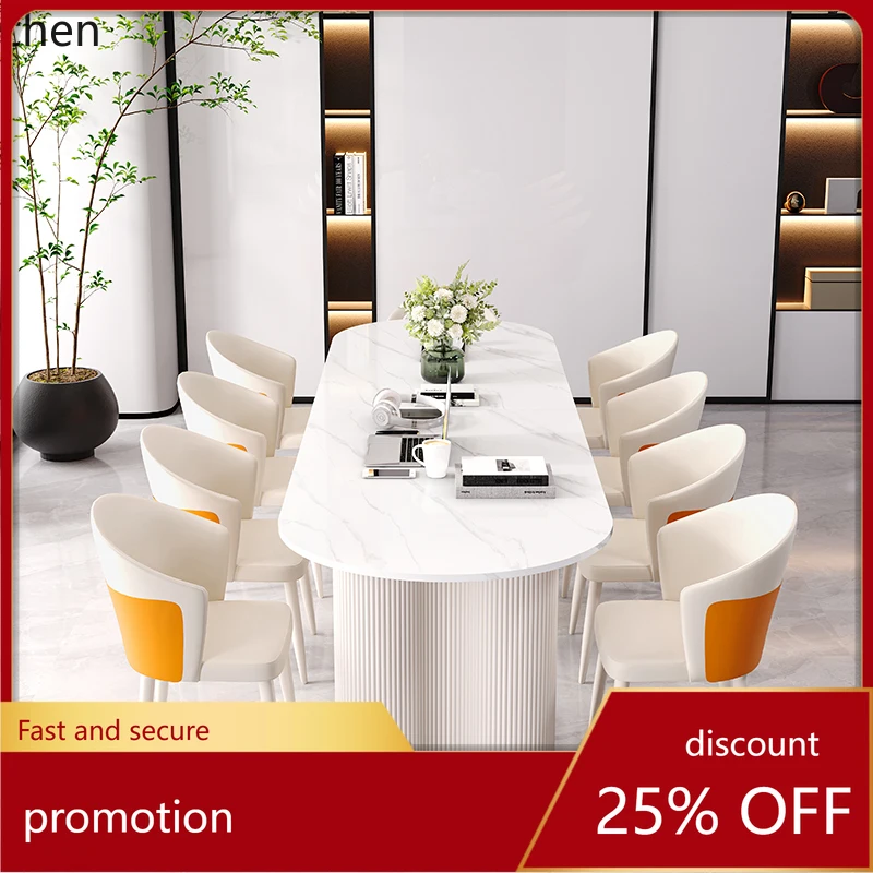 

HXL Slate Premium Conference Desk Workbench Meeting Guest Reception Business Negotiation Table