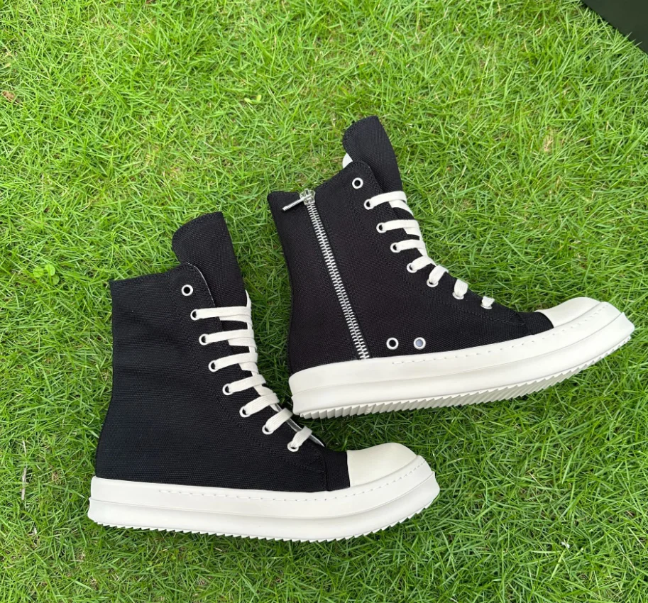 

Men's Boots British Style High Top Casual Sneakers Men Luxury Designer Work Shoes Outdoor Anti slip Motorcycle Boots