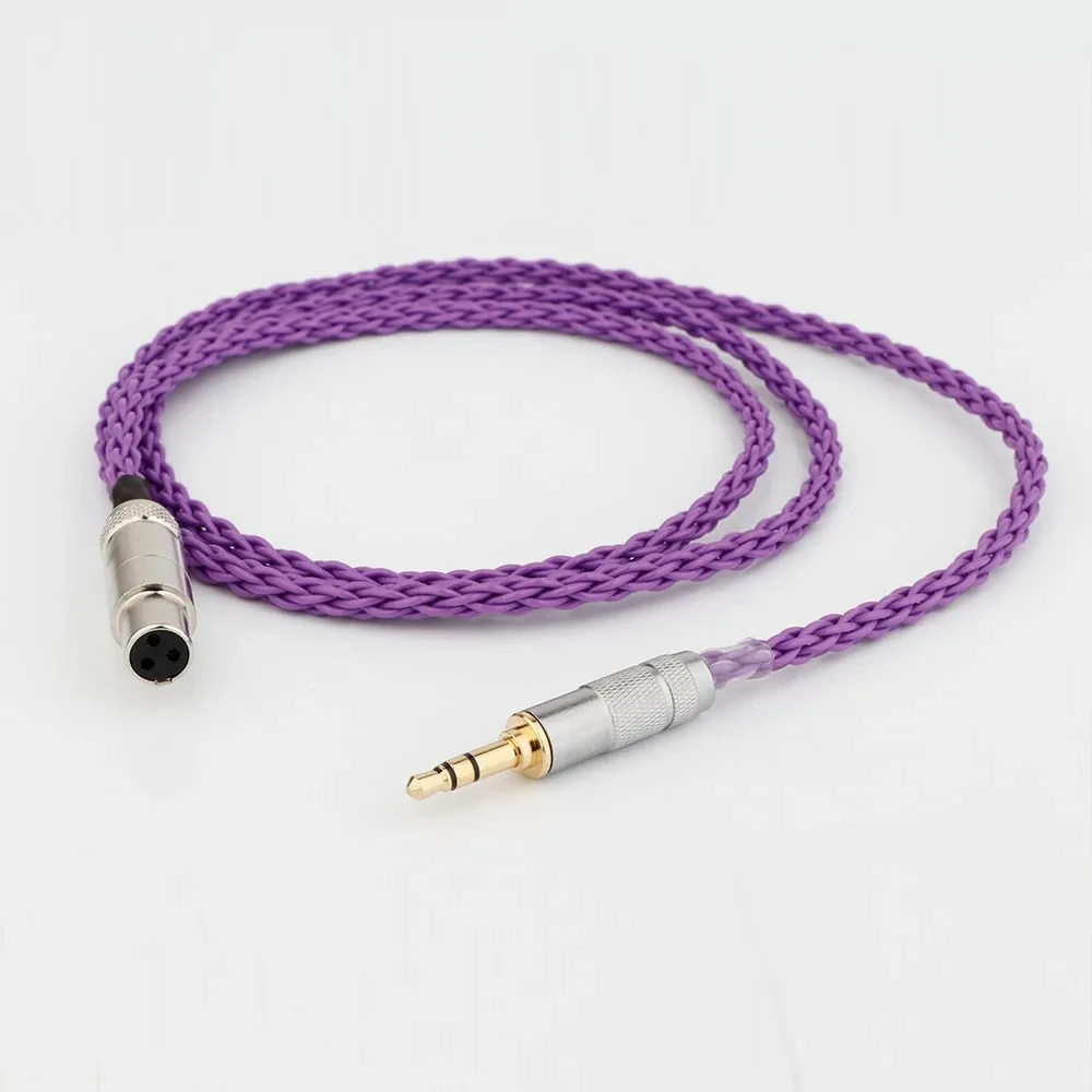 8/16Core HiFi Headphone Upgraded cables with mini XLR to 3.5mm stereo plug for AK G Q701, K240S ,K271 ,K702 ,K141 ,K171, K712