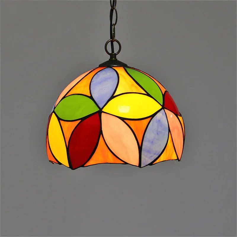 SOFITY Tiffany Pendant Light Contemporary LED Lamp Fixtures Decorative For Home Dining Room