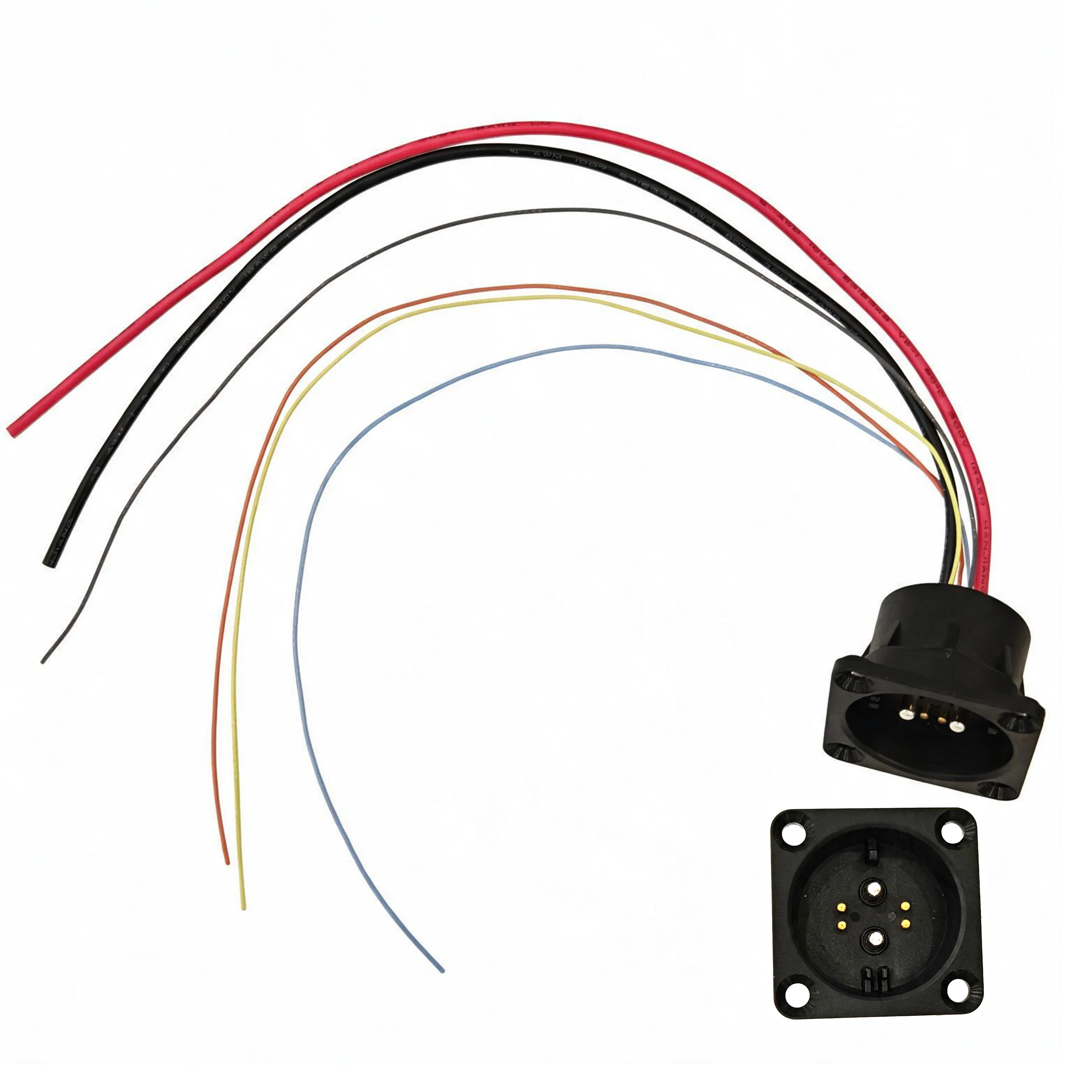 Rosenberg Connector Battery 2+4 Magnetic Cable Plug Panel Mount For Electric Bike Charging Discharge Powerput Quick Connect
