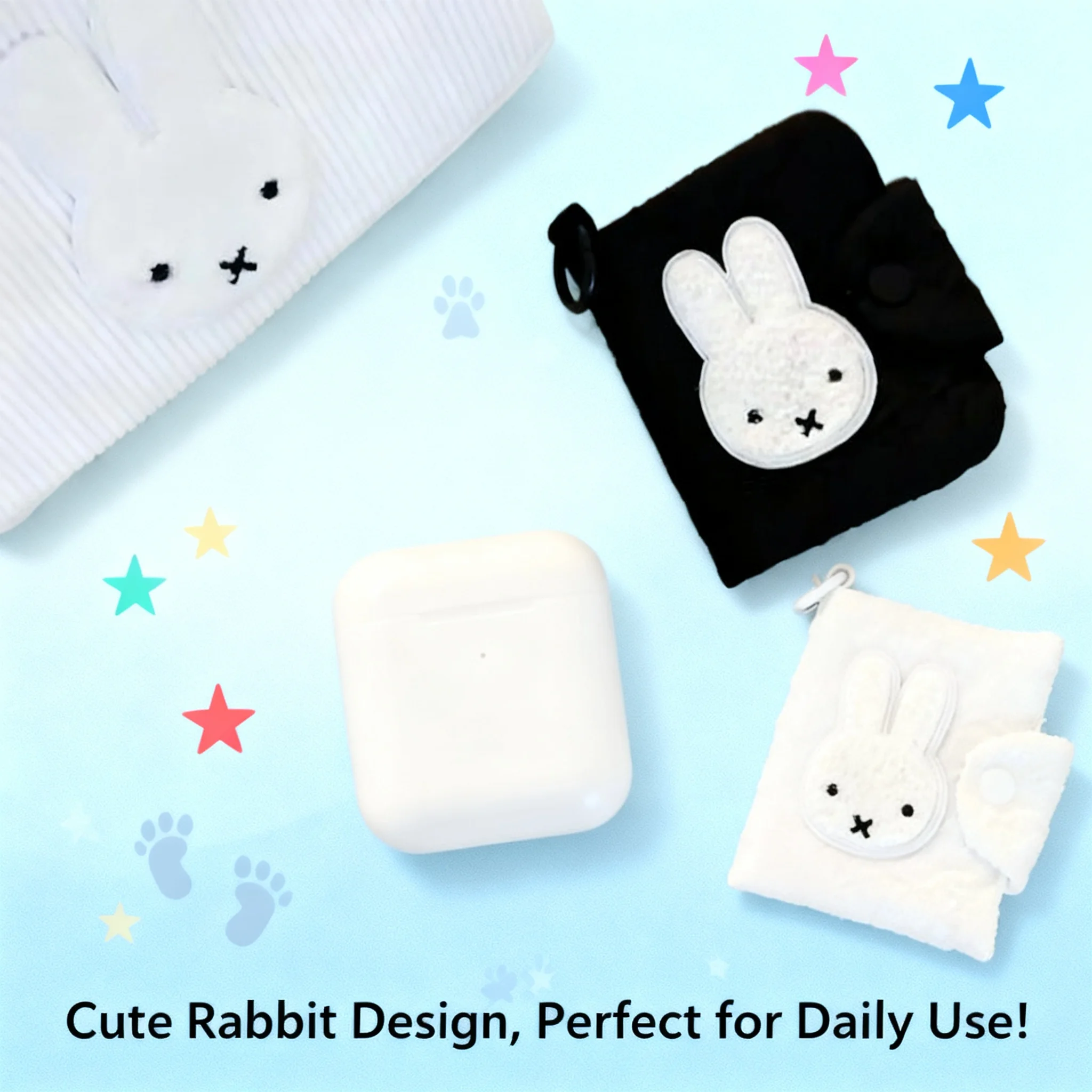 New Kawaii Miffy Cartoon PVC ID Card Wallet Cute Mini Storage Toys Funny Lovely Best Gift for Kids Girl Birthday Christmas