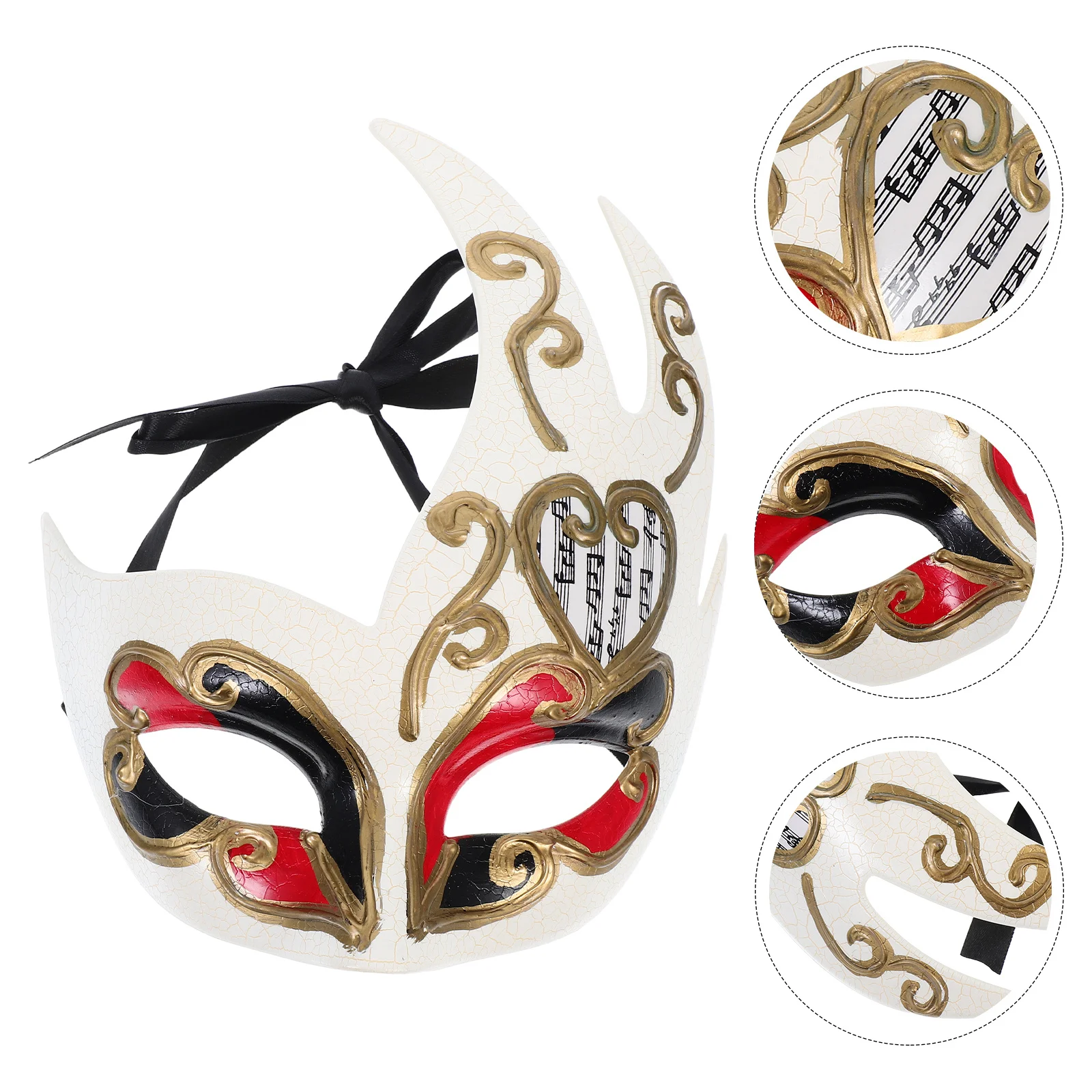 

Flame Crack Mask Plastic Half Face Masquerade For Men Venice Style Party Carnival Ball Decoration Masquerade