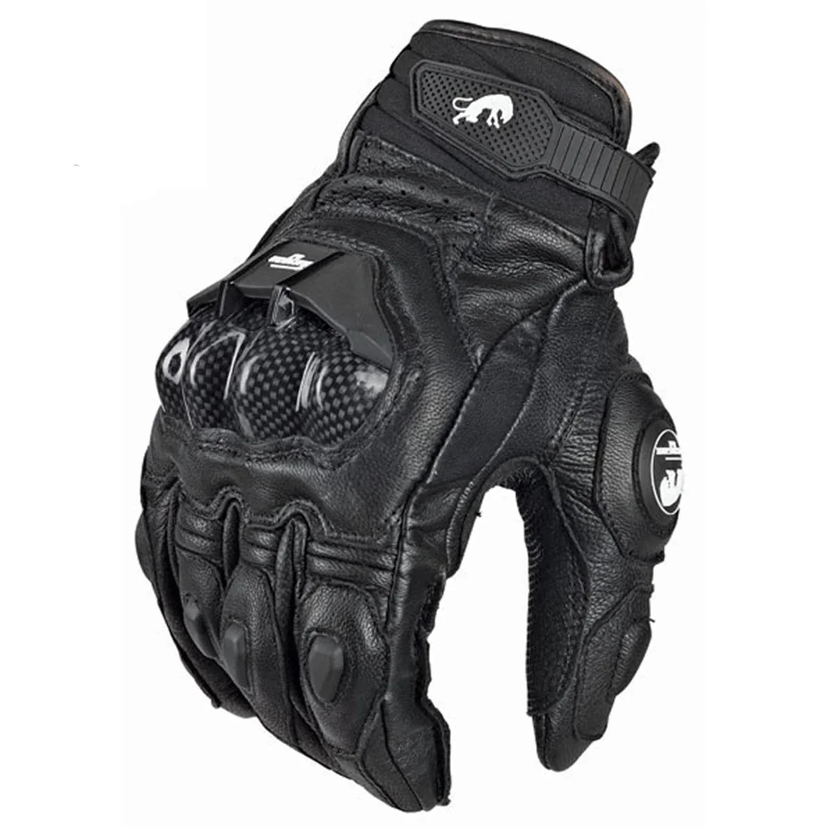 

Racing Genuine Leather Motorcycle Gloves Road Racing Team Glove Sports Protection Breathable Full Finger Wear-resistant Riding