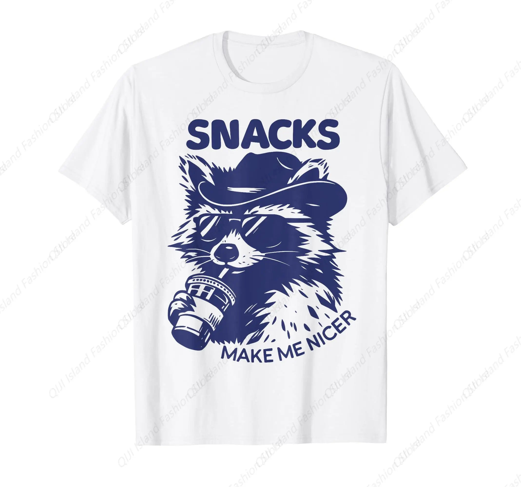 

Snacks Make Me Nicer Raccoon Animal Sarcastic Saying Raccoon T-Shirt