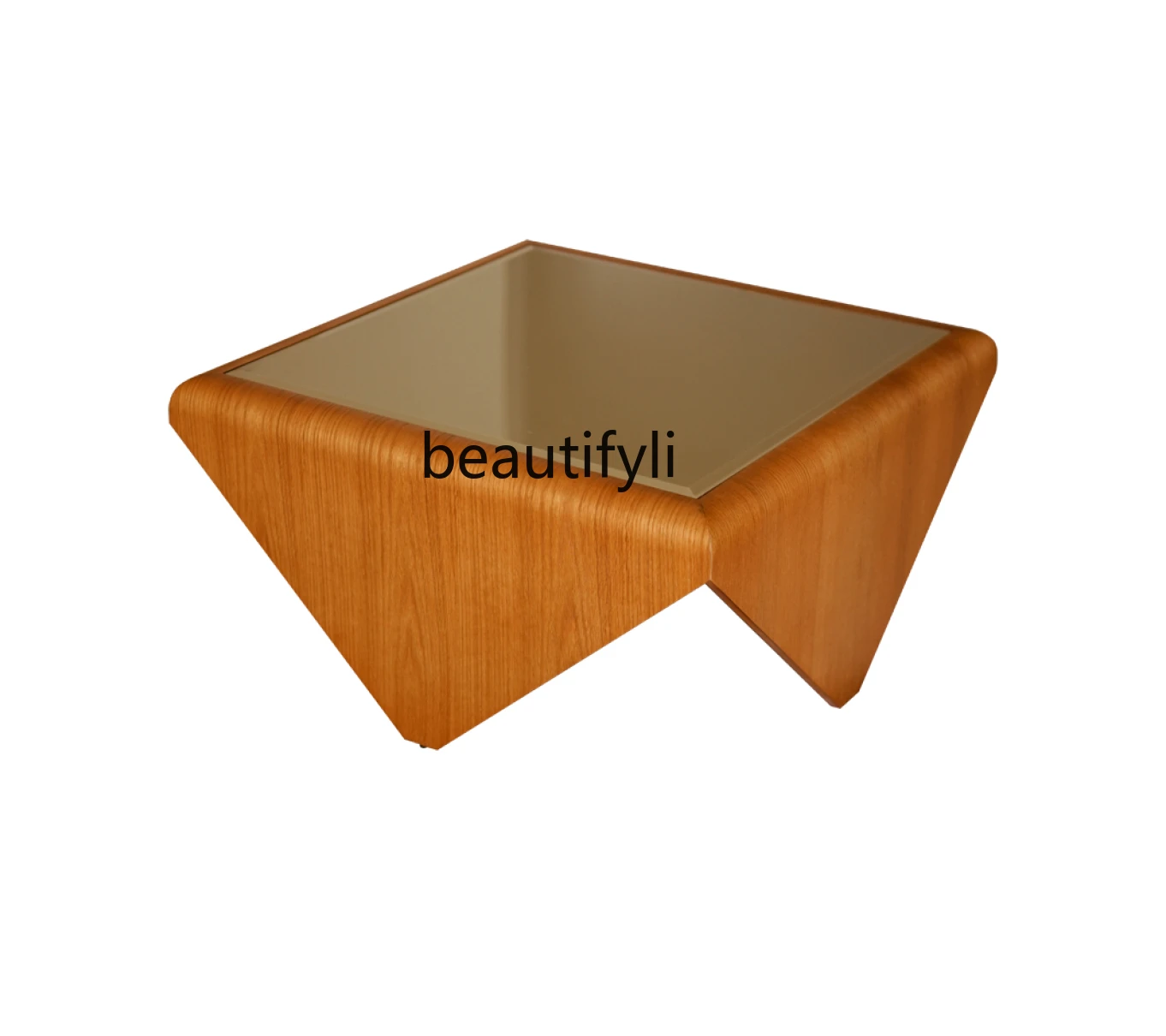 

Museum coffee table living room household small apartment small table edge minimalist glass sofa