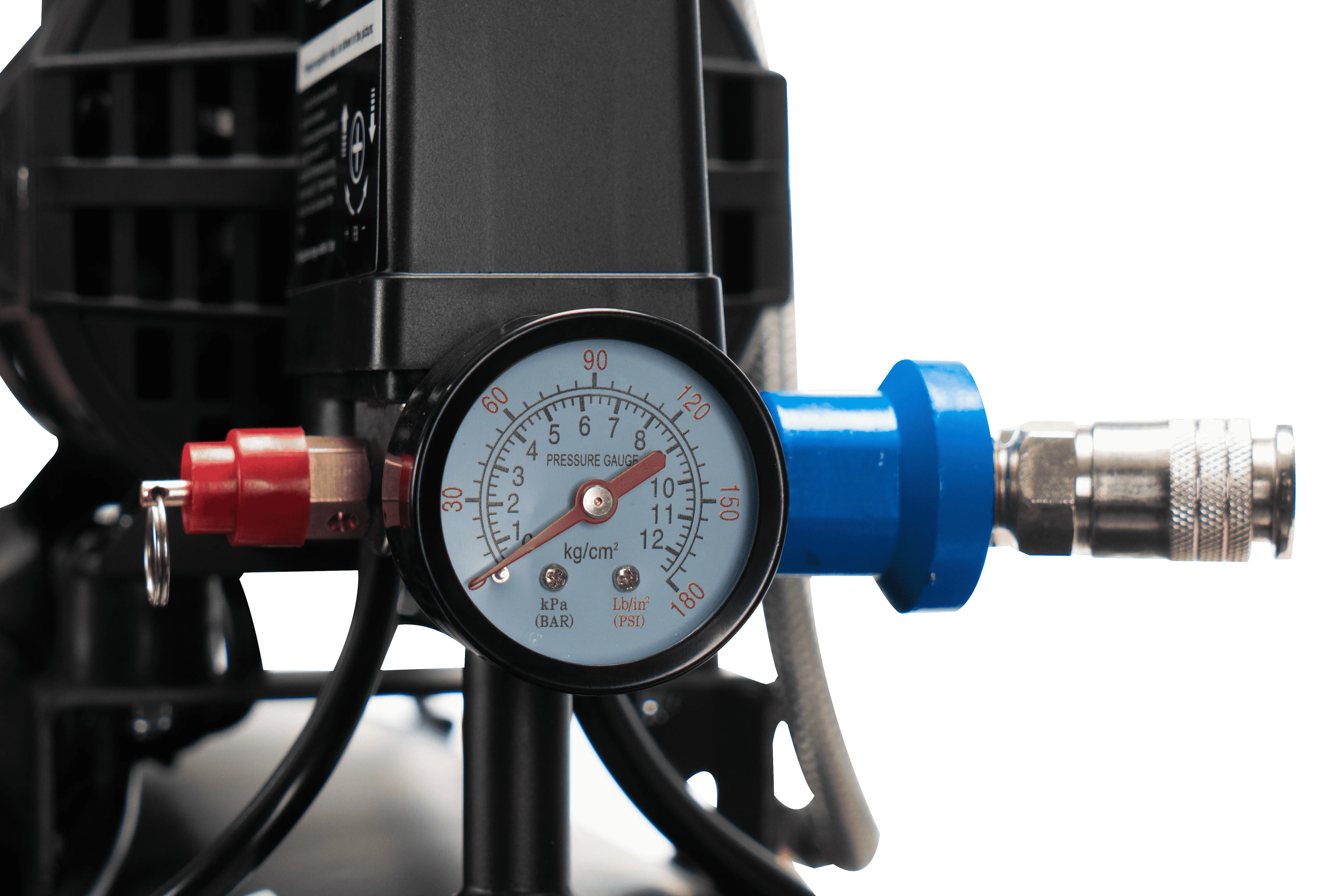 ضاغط هواء خالي من الزيت 6.3 جالون 1.0 حصان Max.116 رطل لكل بوصة مربعة ضغط 60 ديسيبل فائق الهدوء لإصلاح السيارات طلاء رذاذ تضخم الإطارات