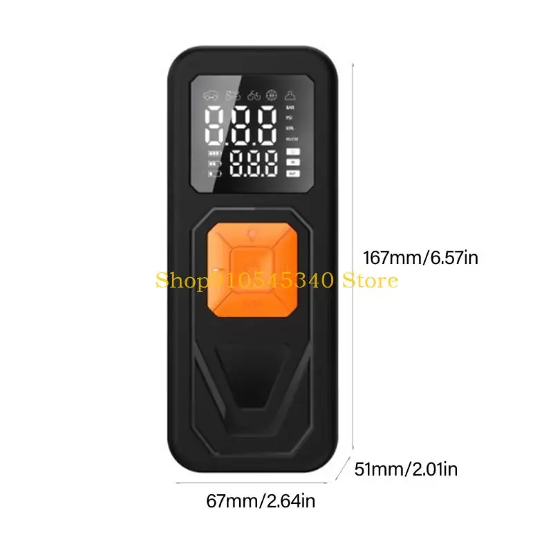 U2JA Electric Portable Air Pomps Wireless Pneyleftor Compressore a 72W con LED