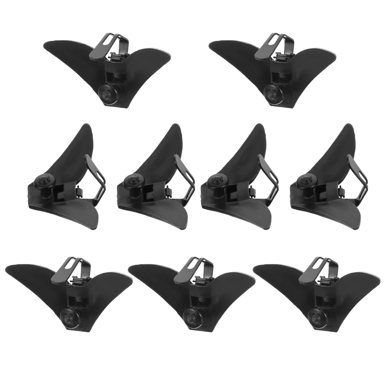 

10 Pcs Tie Fastening Buckle Clip for Party Clips Decorative Men Necktie Metal Regular Ties