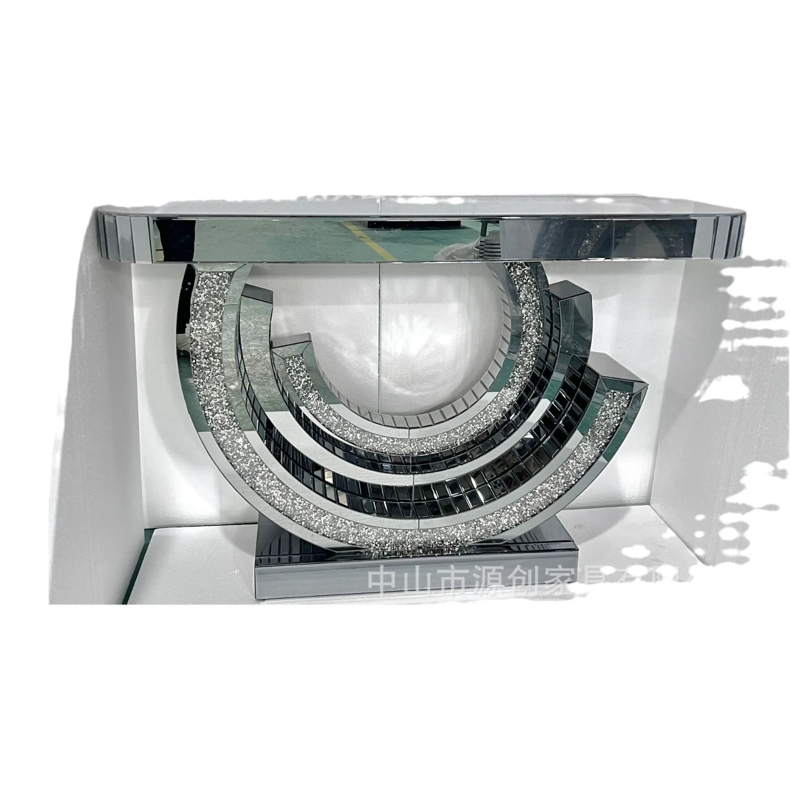 منصة مرآة رمادية مرآة مدخل الجدول الاتجاه مدخل خزانة غرفة المعيشة الممر التخزين