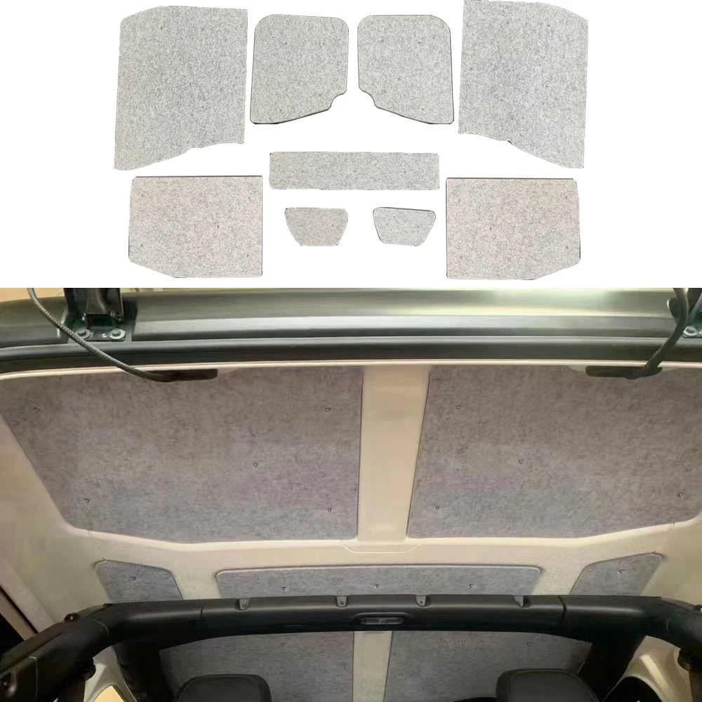 SXMA JL1321 Thickness 14mm Roof Heat Insulation Heat Shield Mat for Jeep Wrangler JL 4 Doors 2018-2024