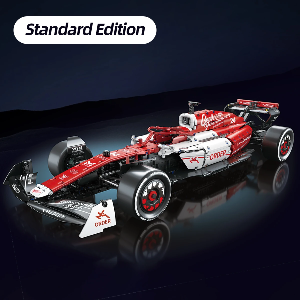 1:8 F1 Race Cars 1770PCS Building Sets MOC Building Blocks Car Cool Collectible Model Car Kits Toy Christmas Festive Gift Giving