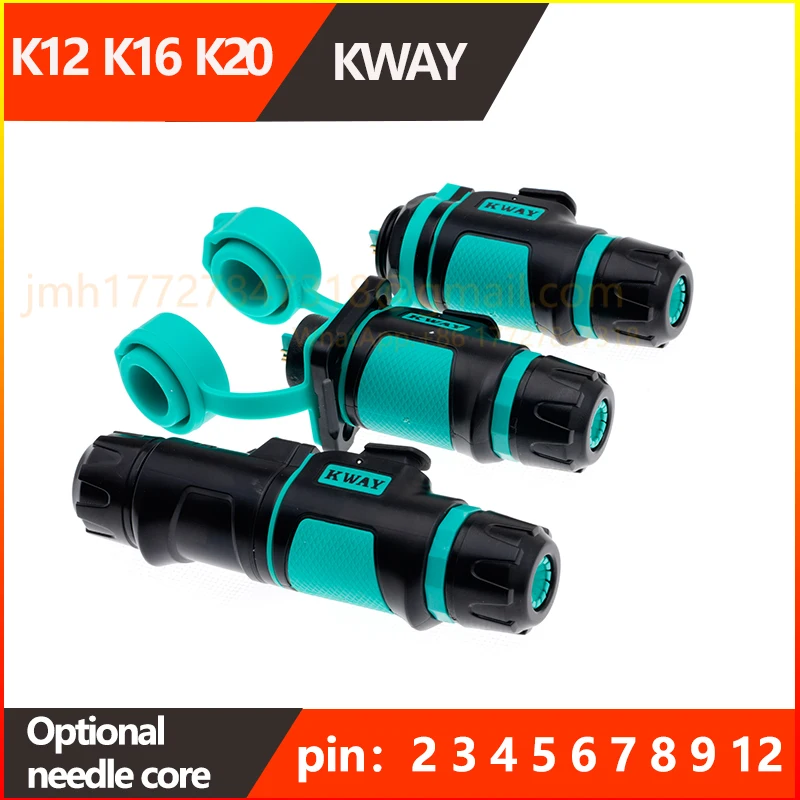 

KWAY-K12 K16 K20 aviation grade IP68 outdoor waterproof connector, 1 set of outdoor power connectors underwater connector
