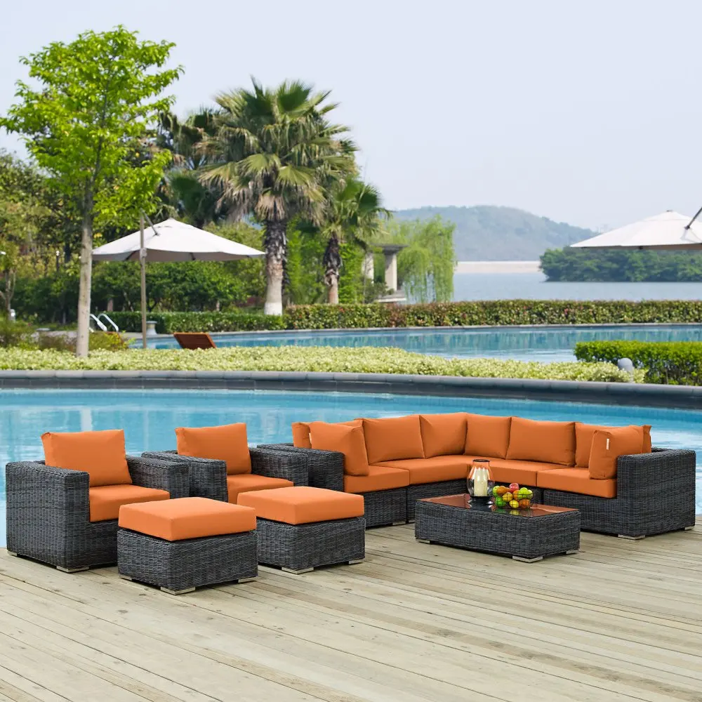 # Cheap Resin Wicker Outdoor Garden Furniture Set Lounge Sofa