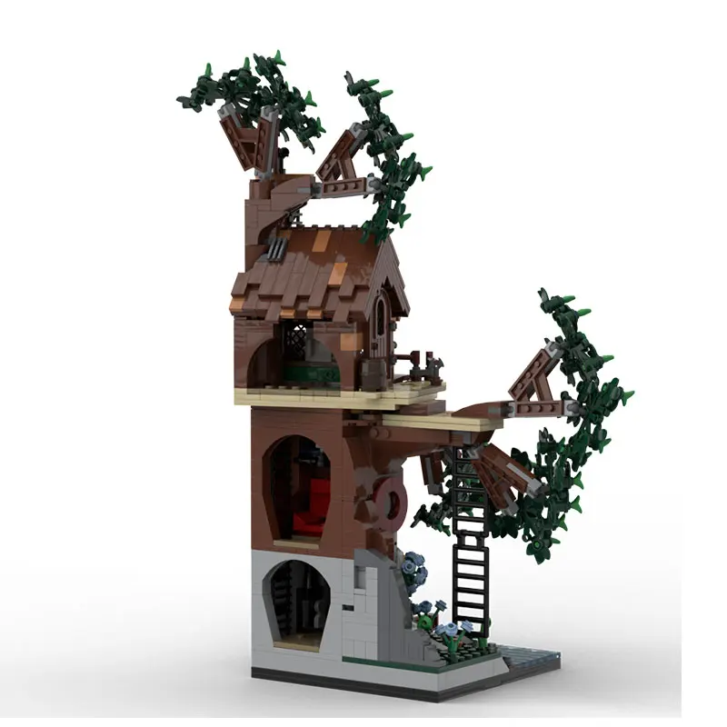 

MOC Forest Treehouse Small Particle Assembly Building Blocks Creative Architectural Model Toy Ornament Gift 1207pcs