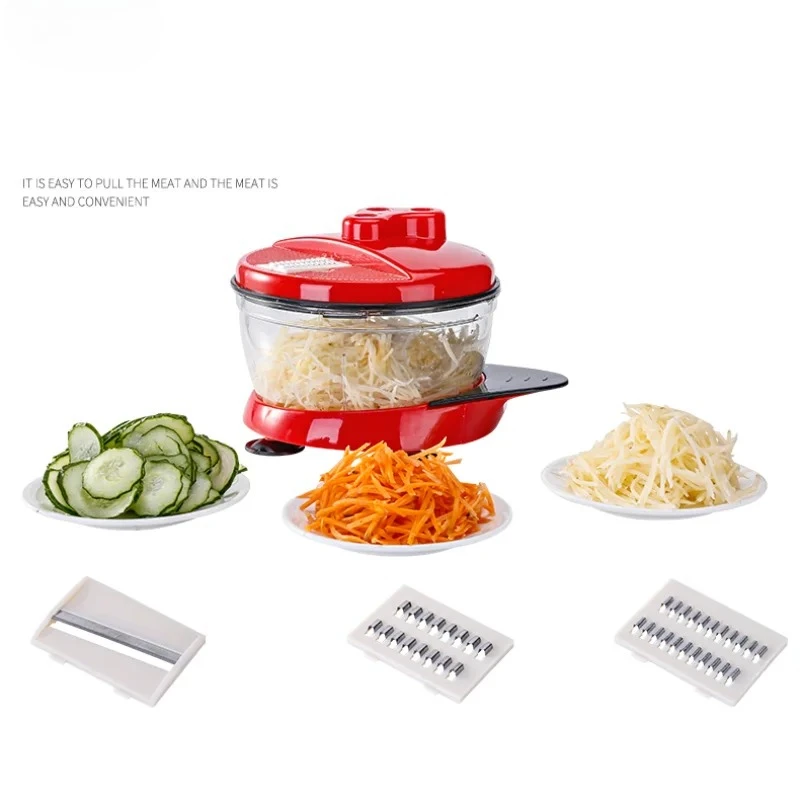 Mixer Food Processor Kitchen Manual Powerful Egg Blender Meat Grinder Vegetable Chopper Shredder Stainless Steel Blade Cutter view 2