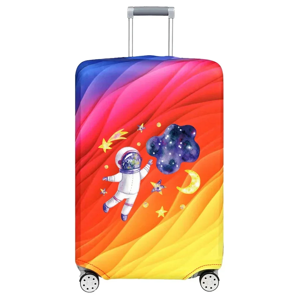 Luggage Cover Suitcase Elastic Fabric Protective Covers Baggage Case Cove for 18-28 Inch Suitcases Printnig Astronaut Series