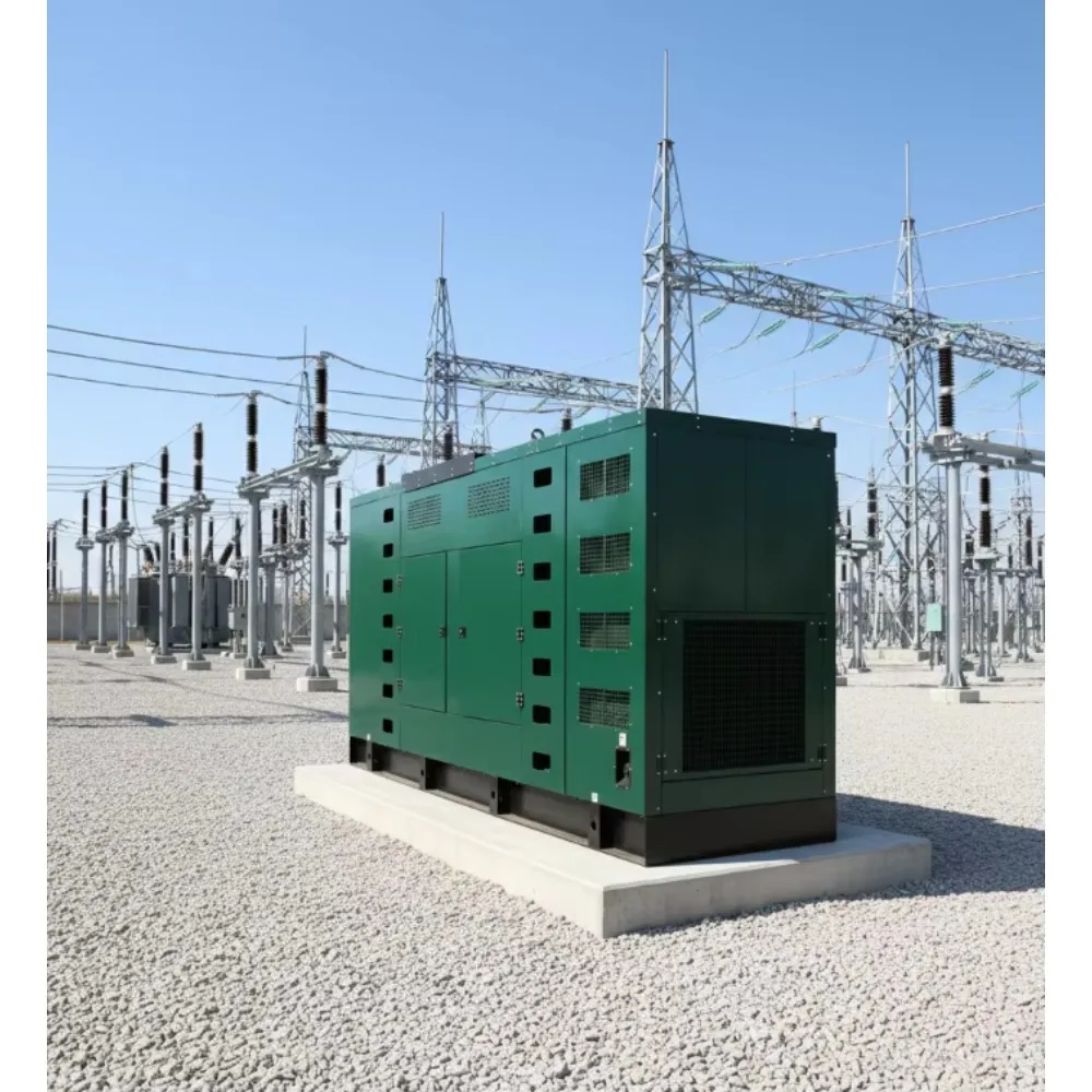 50KW-500KW Super Silent Low Canopy Generator Set Water-cooled Standby Power Hospitals Malls Supermarkets Remote Control