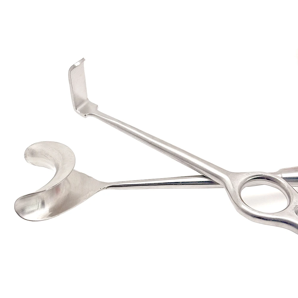 Dental Surgical Retractor for Implant and Maxillofacial Soft Tissue Management Long Bended Stainless Steel Instrument