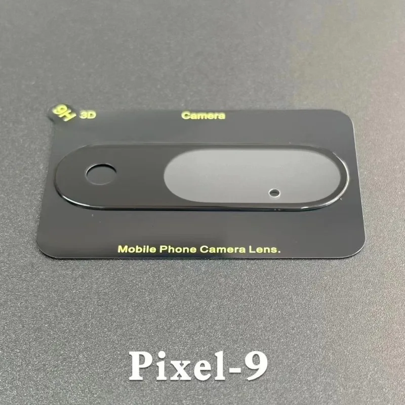 Tutup lensa kamera 3มิติกระจกนิรภัยด้านหลังเคสสำหรับ Google พิกเซล9 Pro XL สำหรับ Pixel9 Pixel9Pro เลนส์ฟิล์มวงแหวน