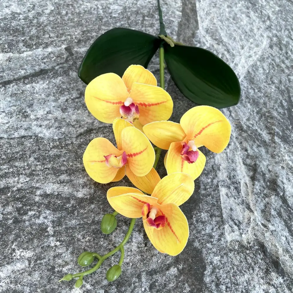 Lifelike 3D EVA Orchid Flower Phalaenopsis Artificial Floral For Wedding Hanging Ornament Home Decor Photography Props