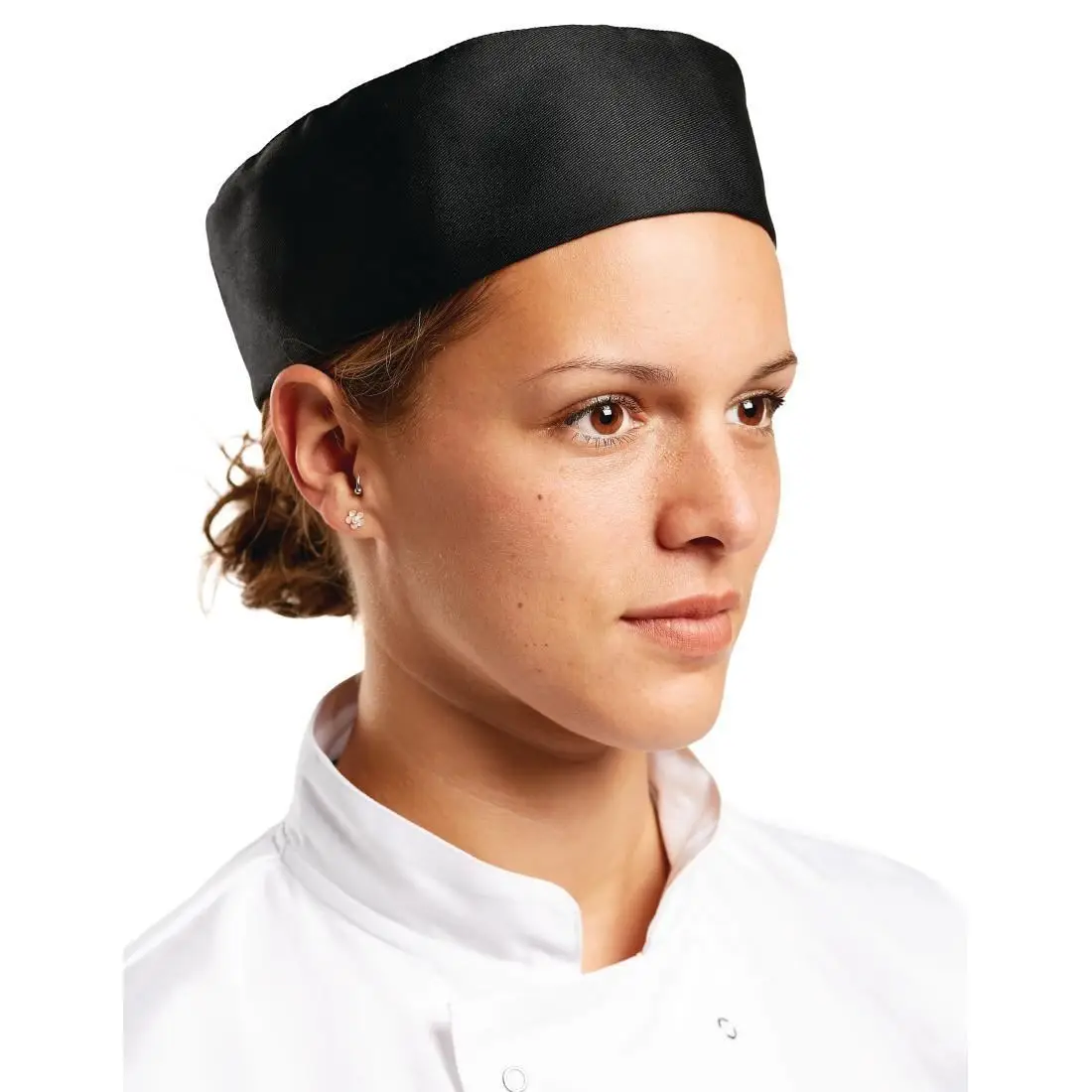 Cappello da chef nero in rete traspirante, taglia unica, cinturino regolabile, cucina professionale, catering, berretto con teschio per cucina, panettiere, cuochi