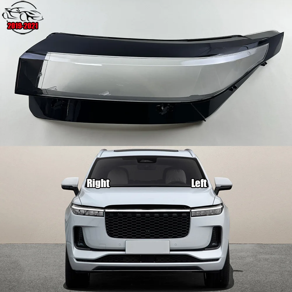 For Leading Ideal One 2019 2020 2021 Headlight Cover Transparent Lens Headlamp Shell Replace Original Lampshade Plexiglass