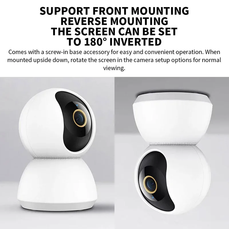 Smart IP Camera 2K 360° Video CCTV WiFi Night Vision Wireless Webcam Security Cam View Baby Monitor