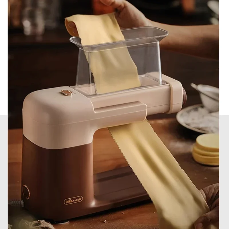 ماكينة صنع المكرونة المنزلية الأوتوماتيكية بالكامل ماكينة ضغط المعكرونة الكهربائية الصغيرة قطعة أثرية متعددة الوظائف زلابية فطيرة باللحم #3