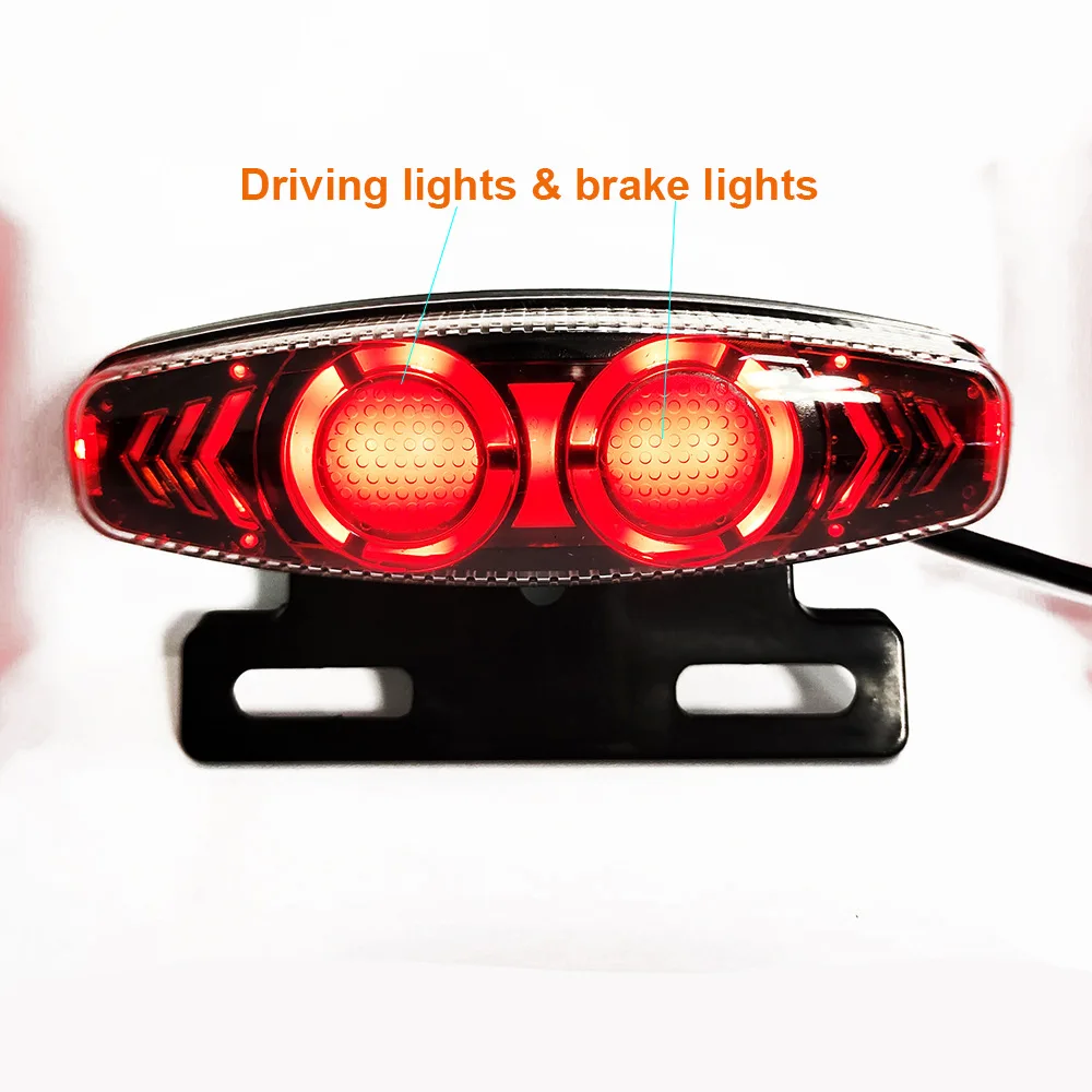 Electric scooter 36/48V/60V Headlight Front Tail Rear Warning Lights LED Night Spotlight Headlamp Cycling EBike