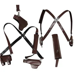 Leon Cosplay Scott Kennedy Belt Back Strap Roleplay Holster Adult Men Fantasia Halloween Carnival Party Costume Accessories Prop