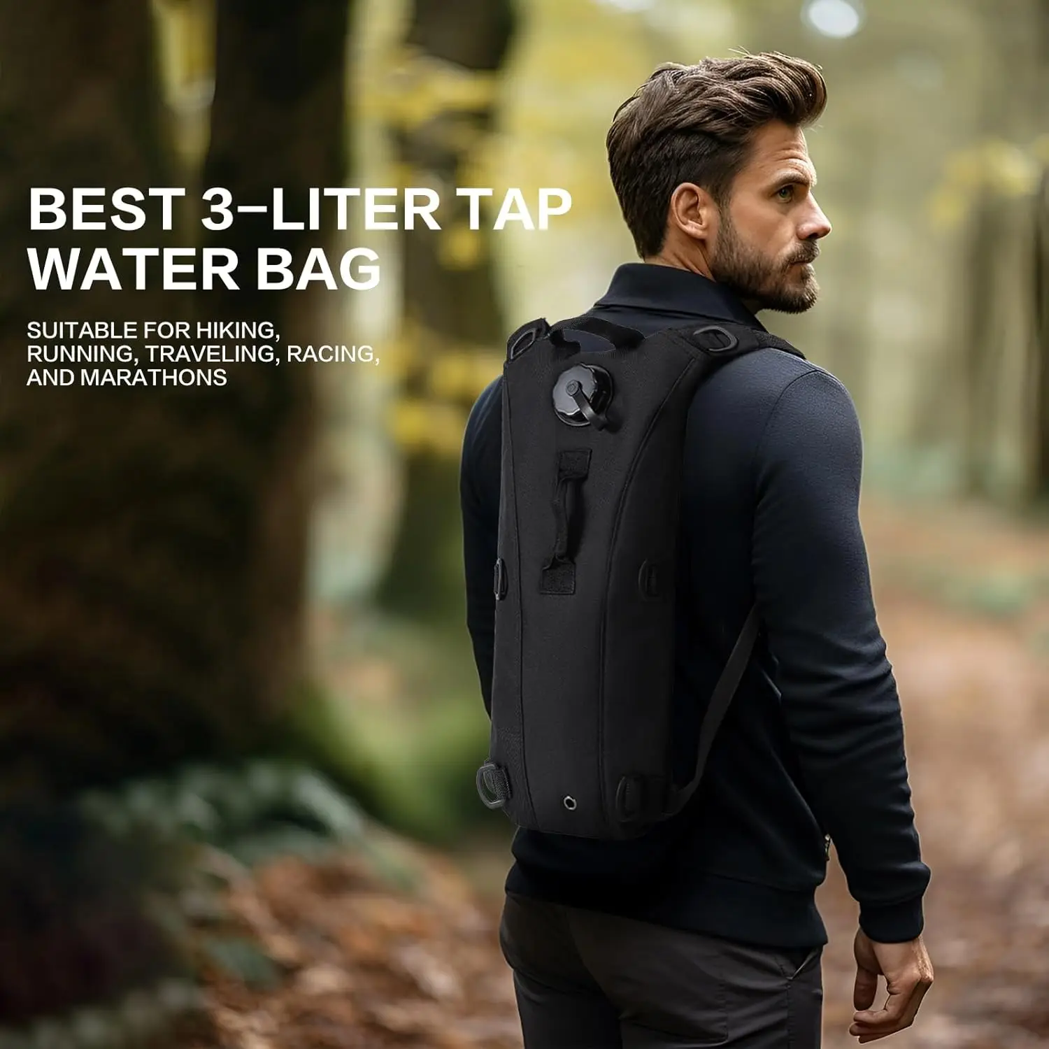 Hydration Backpack，Water Bag for Running，Hydration Vest，Equipped with 3L Hydration Bags,Suitable for Women and Running Backpacks 3