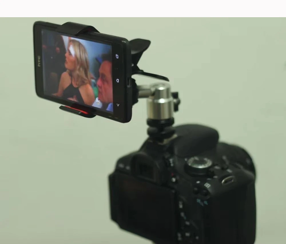 DSLR الهاتف الذكي الحذاء الساخن فلاش منصب الكاميرا لسامسونج غالاكسي ملاحظة 2 S3 S4 مشبك الهاتف المحمول الجديد ، مقطع الهاتف الكرة الحذاء البارد